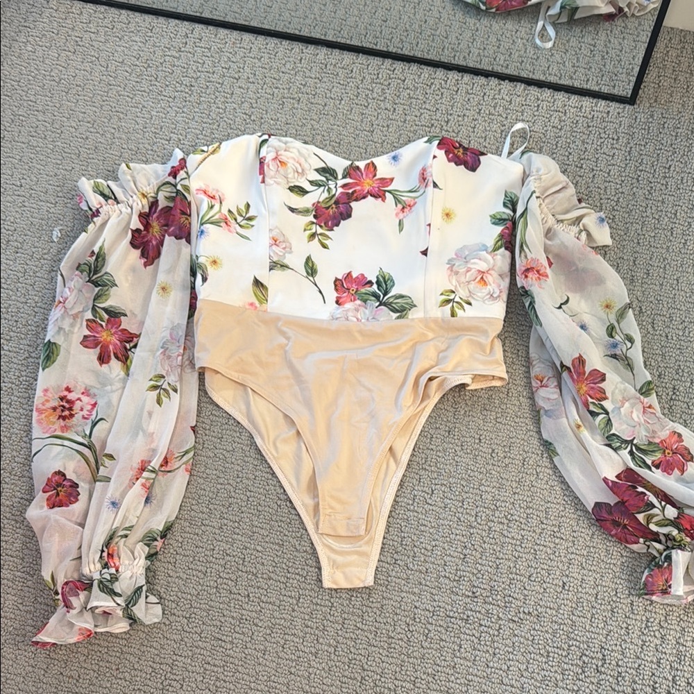 Floral Off-Shoulder Bodysuit